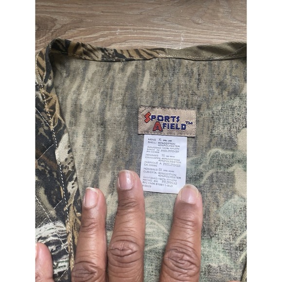 Vintage RealTree Bark Camo Duck Hunting Vest Bullet Pouch Sz L - Picture 6 of 12